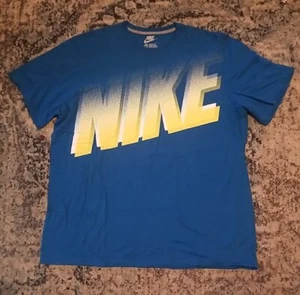 Nike Regular Fit Blue Shirt Mens Size 3XL - Picture 1 of 8
