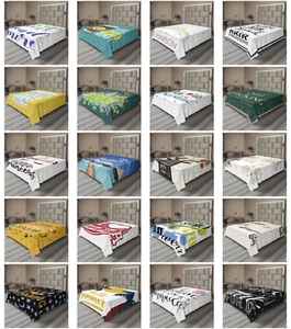 Ambesonne Motivation Flat Sheet Top Sheet Decorative Bedding 6 Sizes - Picture 1 of 42