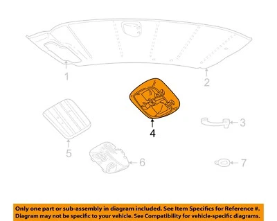 Conjunto de lámpara domo interior techo Crown Victoria OEM 06-11 5L2Z13776AD Foto 1 de 2