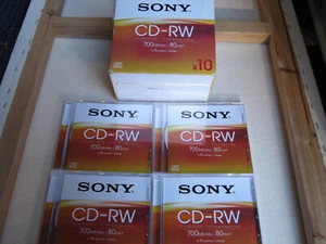 4x SONY CD-RW Rewritable Compact Disc, 80 min 700 MB -  NEU! - Bild 1 von 3