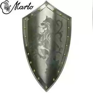 24'' Medieval Shield Armor Knight Metal Steel Handcrafted Shield - Picture 1 of 3