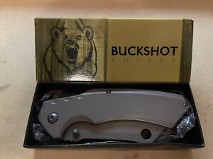 Wartech Buckshot Thumb Open Spring Assisted Stainless Steel Handle Pocket Knife
