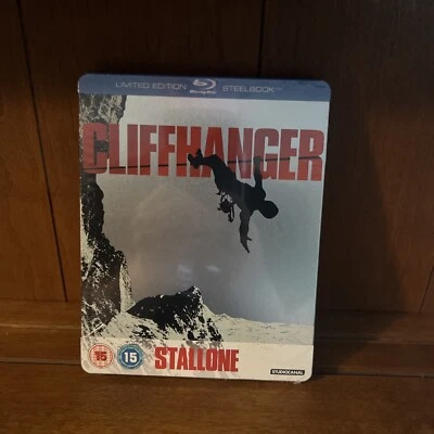 Cliffhanger Blu Ray Steelbook Rare UK Import Sealed Foto 1 de 4