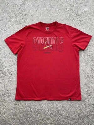 St Louis Cardinals Shirt Adult Large Red Short Sleeve MLB Baseball Tee '47 Brand - Image 1 of 4
