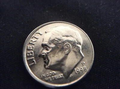1998 P roosevelt dime, Errors ** see pictures** - Image 1 of 4