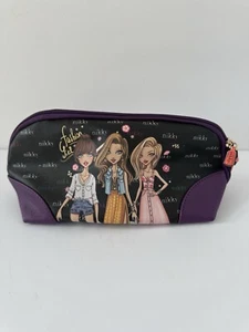 Nikky USA Nicole Lee Cosmetic Bag 11’’BFF Best Friends Fashion Girl Makeup Pouch - Picture 1 of 6