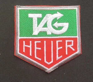 TAG HEUER F1 motor racing sports watch tennis badge shield iron sew on patch - Picture 1 of 1