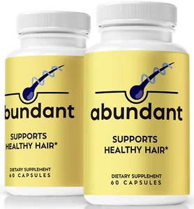 (2 Pack) Abundant - Support Healthy Hair Growth and Smoothness Pills - Picture 1 of 8
