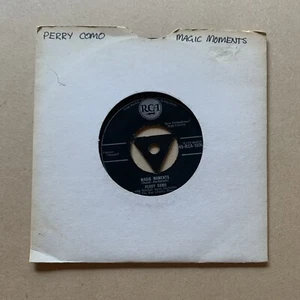 Perry Como - Catch A Falling Star & Magic Moments 1958 7" 45rpm - Picture 1 of 4