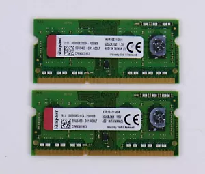 Kingston 8GB(2x4GB) KVR16S11S8/4 PC3-12800 1600MHz DDR3 SODIMM Laptop Memory - Picture 1 of 2