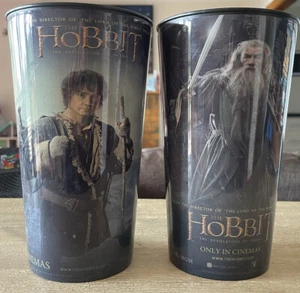 2 x The Hobbit - Desolation of Smaug - Movie Village Cinema Cups Black lot - Picture 1 of 14