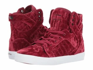 NEW SUPRA Skytop Kids Dark Ruby / White 58062-643-M SIZE 4 - Picture 1 of 5