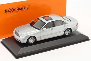 Maxichamps 1998 Mercedes-Benz S-Klasse W220 silbermetallic 1:43 * Brandneu!! - Bild 1 von 6
