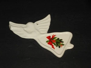 1988 Pfaltzgraff Christmas Heritage Pottery Flat Angel Ornament Vintage USA - Picture 1 of 2