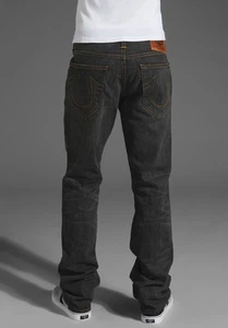 $246 NEW True Religion Jeans Mens Bobby Phoenix Vintage Black Straight Leg Denim - Picture 1 of 12