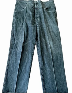 Jeans Vintage Marithe Francois Girbaud Uomo Designer Hip Hop Sbiadito Nero 40x34” Y2K - Foto 1 di 7