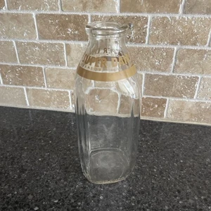 Super Dairy Streator, IL antike Milchflasche ein Quart Glas gebraucht ohne Chips - Bild 1 von 3