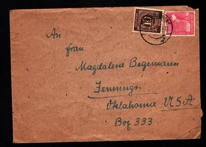 OPC 1948 Bizone Germany Wesselburen to USA MiF 51227 - Picture 1 of 2