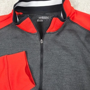 Nike Golf Tour Performance Dri-FIT Sweatshirt Herren 2XL rot grau 1/4 Zip Pullover - Bild 1 von 10