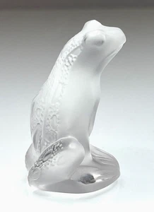 Rainette Frog Clear Figurine 30220 by Lalique | Made In France Signed - Picture 1 of 7