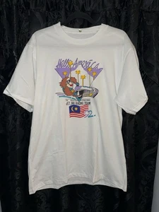 Camisa de colección 1992 Malasia International Jet Ski Racing Team Hello America XL - Imagen 1 de 7