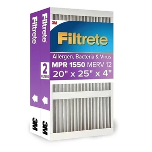 Filtrete 20x25x4 Slim Fit (3,75" de ancho), filtro de aire de horno de CA, MPR 1550,... - Imagen 1 de 9
