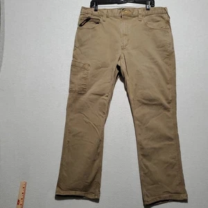 Ariat Rebar Jeans Herren 33x34 hellbraun M4 Made robuste Hose DuraStretch Relax Arbeit Papa - Bild 1 von 12