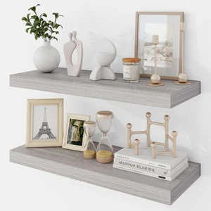 Estantes flotantes de 24 pulgadas, estante flotante de 9,3" de profundidad montado en la pared, 24" de pared... - Imagen 1 de 7