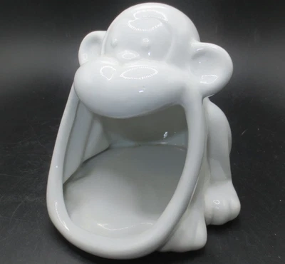 Boston Warehouse Cerámica Mono Jabón Spoing Fregadora Soporte Plato 4.5 Pulgadas Foto 1 de 4