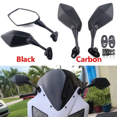 Pair Rear View Side Mirrors for Suzuki GSX R600 2003-2019 GSXR750 2003-2008 US - Image 1 of 4