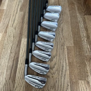 SUPERB SET OF WILSON STAFF GOOSENECK CUSTOM FORGED IRONS, 3-PW, GRAPHITE SHAFT - Picture 1 of 11