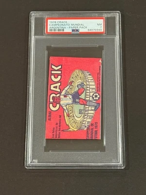 Crack Campeonato Mundial Argentina 1978 paquete de papel PSA 7 Diego Maradona Foto 1 de 2