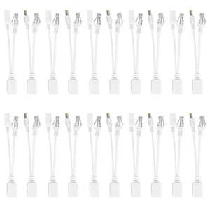 10 Paar IP-Kamera PoE Rj45 Kabel Power Over Ethernet Adapter Injektor Split KUI - Afbeelding 1 van 9