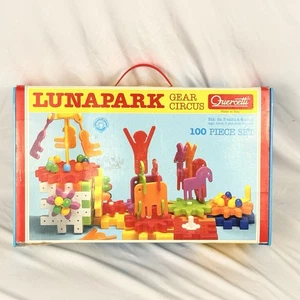 Vintage Quercetti Lunapark Gear Circus 100 Piece Set Made in Italy - Picture 1 of 3