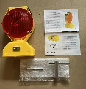 Tapco Luce di Avvertimento LED Solare ROSSO 3 Vie Interruttore On/Off Modello # 5785445 Nuovo Con Scatola - Foto 1 di 9