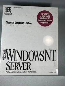 RARE Microsoft Windows NT Server 3.5 Special Upgrade Edition (1994, Sealed) - Picture 1 of 16