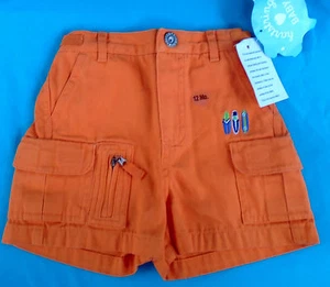 Toddler Hartstrings orange Carpenter Utility Shorts, 12-Month, new with tags - Picture 1 of 2