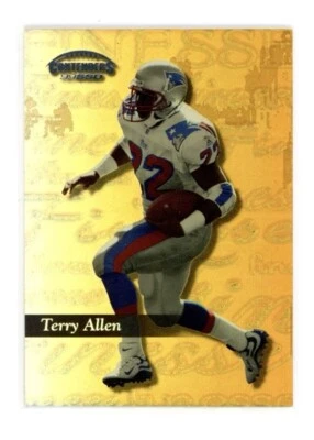 1999 Playoff Contenders SSD Finesse Gold #94 Terry Allen Gold SSP /25 Patriots - Image 1 of 2