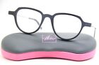 NEW THEO PYRA 002 MATTE BLACK AUTHENTIC FRAMES W/ CASE EYEGLASSES 46-19