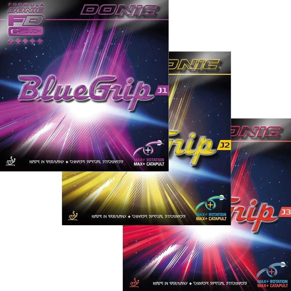 Donic BlueGrip J1 / J2 / J3 Doppelpack / Tischtennisbelag /Sonderpreis - Bild 1 von 1