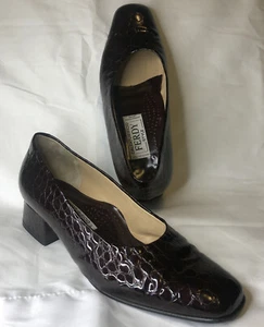 Calzado de tacón para mujer talla 6 estilo ferdy Burgendy - Imagen 1 de 12