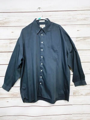 John W. Nordstrom Mens Shirt Size XXLL Blue Button Up Pocket 100% Cotton  - Image 1 of 4