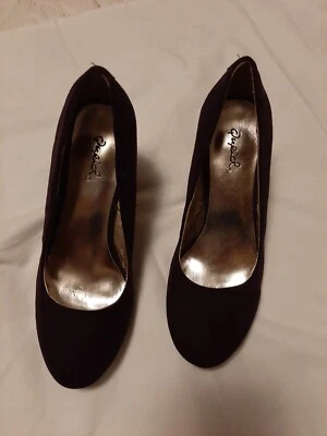 Tacones de gamuza púrpura Qupid talla 5 Foto 1 de 3