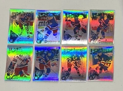 1994-95 Score Platinum New York Rangers (8) Hockey Cards Mike Richter, Leetch - Image 1 of 4