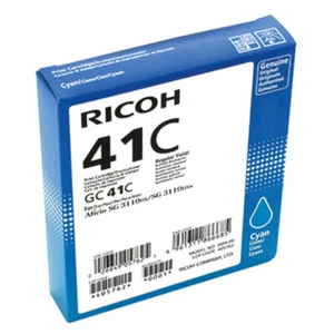 Original Ricoh Gel-Druckpatrone GC-41C Cyan 405762 neu MHD 2016-2021 - Afbeelding 1 van 1