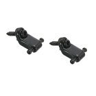 Metal Guitar Roller Chain Tree Holdings Chain Guides Black for Guitar 2pcs