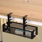 Wire Organizer under Desk Cable Tray Basket No Drilling Easily Install