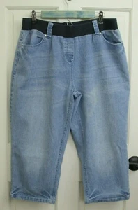 Announcements Umstands Capri Jeans Gr. L 12/14 helle Waschung Stretch 110-22271 - Bild 1 von 7