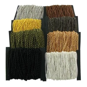 Collana Piatta Catene Ferro Gioielli Fare Bracciale Catena Fatti Da Te 2m/lotto Bulk - Foto 1 di 32