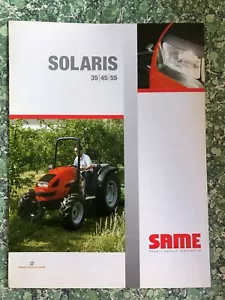 Mismo folleto de tractor Solaris 35 45 55 4x4 2006 1692G - Imagen 1 de 4